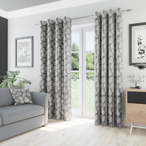 Oakland Eyelet, Grey - Ready Made Curtains - Image 3